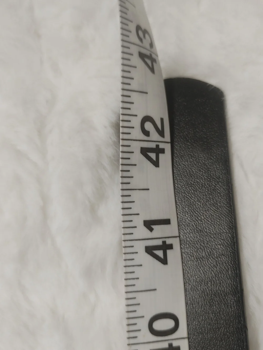 BKE Black Leather Belt with Textured Silver Double Rings